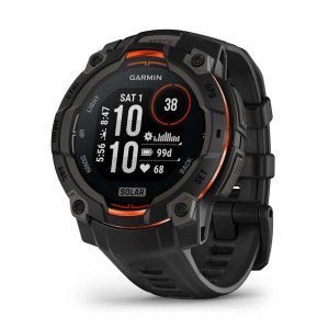 Instinct® 3 – 45 мм, Solar - Instinct 3 – 45 мм, Solar - Black с Black каишка