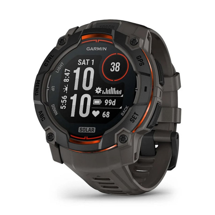 Instinct® 3 – 50 мм, Solar - Instinct® 3 – 50 мм, Solar - Black с Charcoal каишка