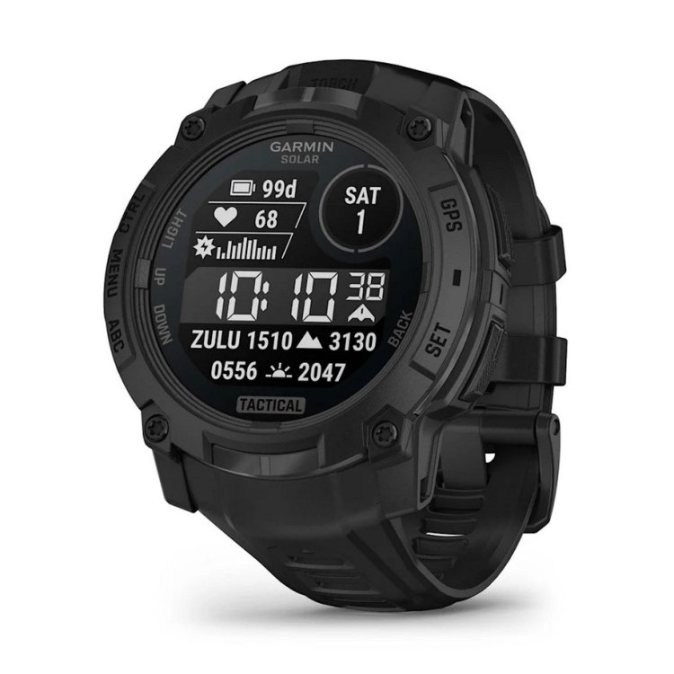 Instinct® 3 – 50 мм, Solar - Instinct® 3 – 50 мм, Solar, Tactical Edition - Black с Black каишка