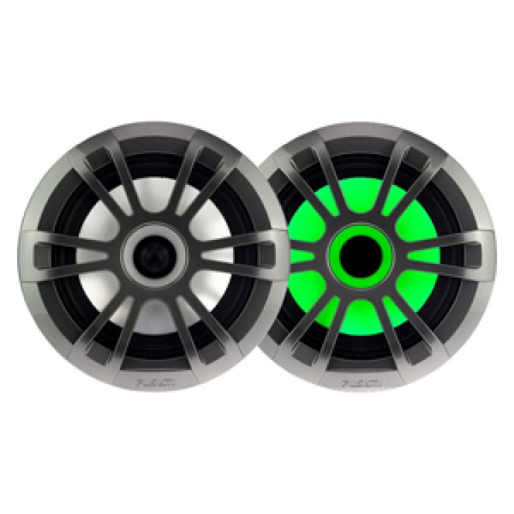 Fusion® Серия EL 6.5" 80W Морски високоговорители - EL-FL651SPG - 6.5" 80-Watt Sports Grey, с RGB LED