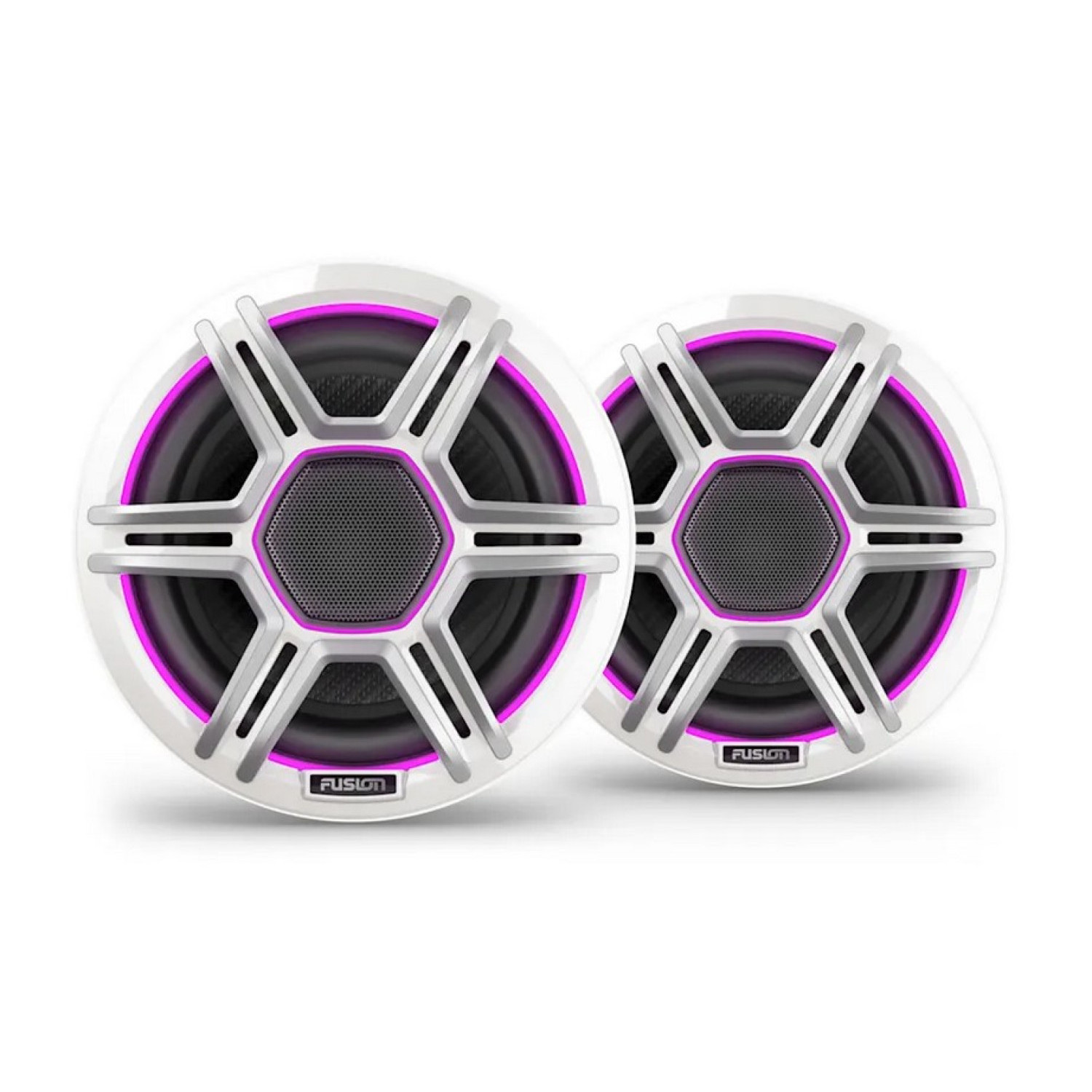 Fusion Apollo™ високоговорители - 7,7" LED морски високоговорители със спортни бели решетки