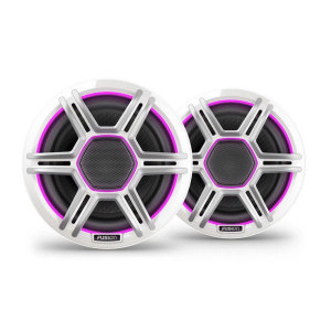 Fusion Apollo™ високоговорители - 7,7" LED морски високоговорители със спортни бели решетки
