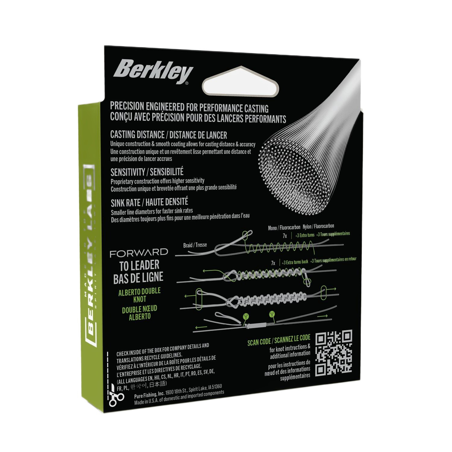 Плетено влакно Berkley EFORWARD 2.0G 0.22mm 150m LVG