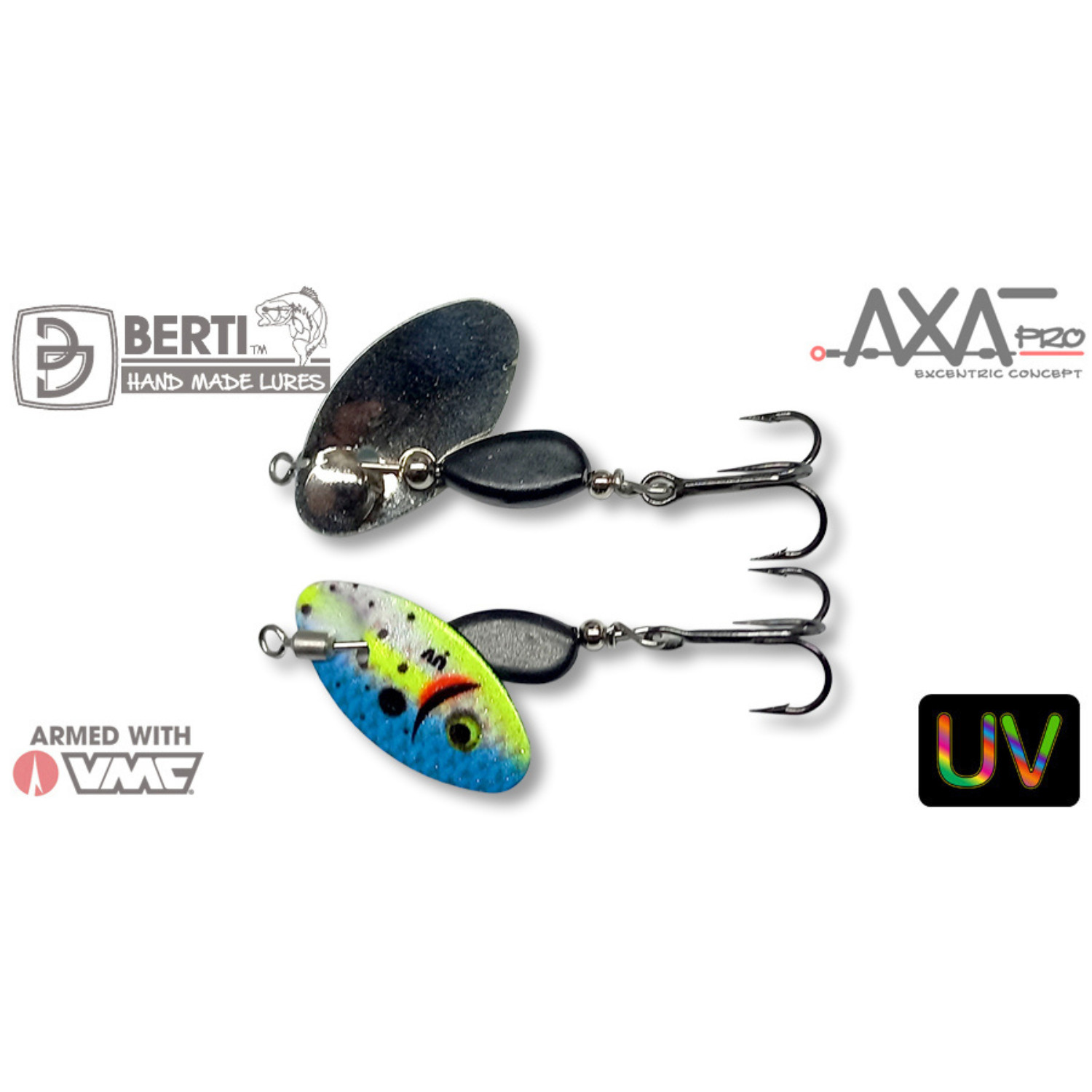 Въртяща блесна BERTI AXAT PRO ELITE UV 3.5 гр. / 22 мм.