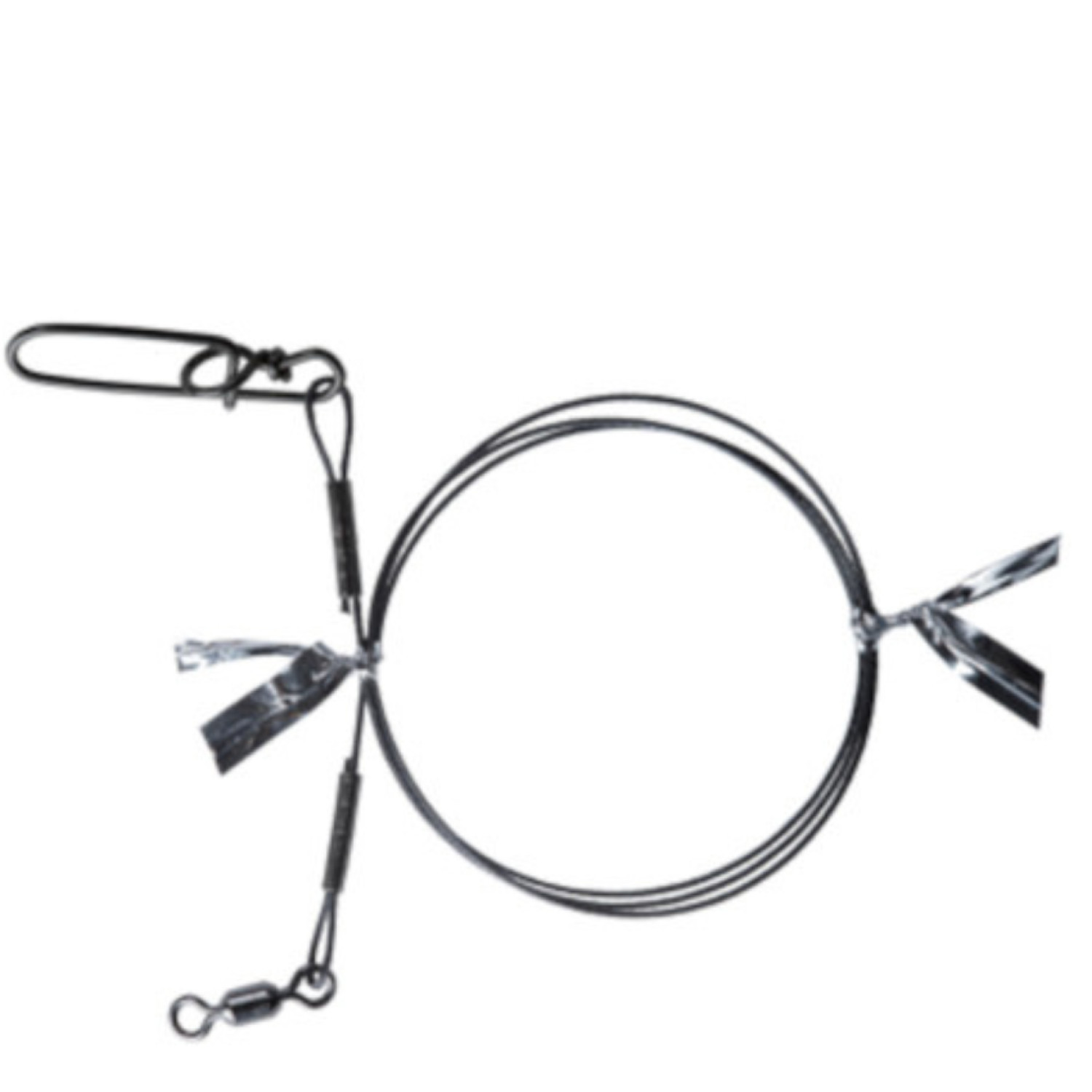 Метален повод за щука с бърза връзка BKK 7x7 WIRE LEADER 2 бр