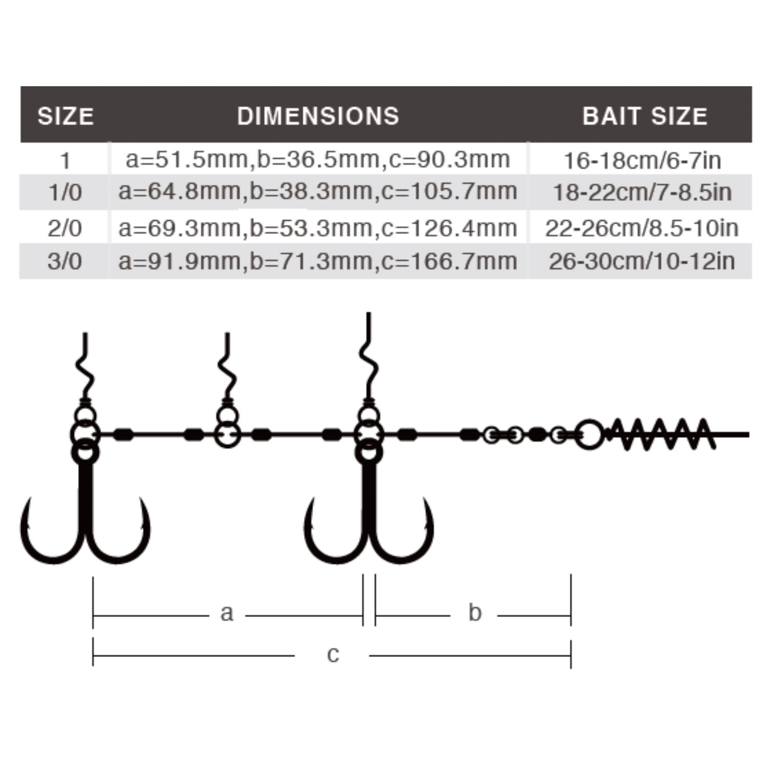 Монтаж за силиконови примамки BKK CHAIN-21 STINGER RIG